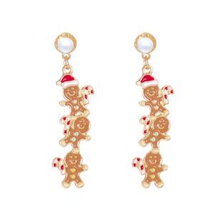 GINGER BREAD COOKIES CHRISTMAS STUD EARRINGS